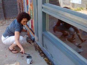 Painting the window frames